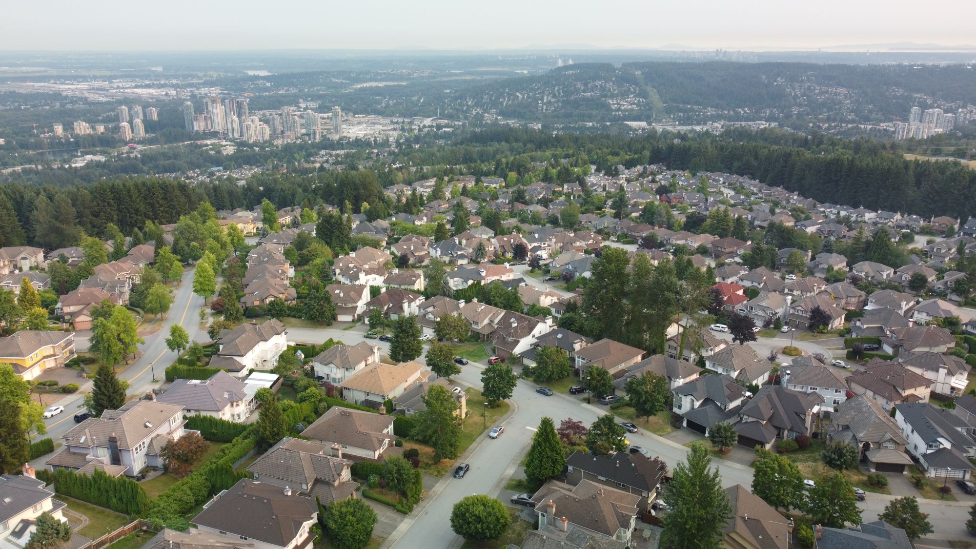 From the plateau down to Coquitlam Town Centre